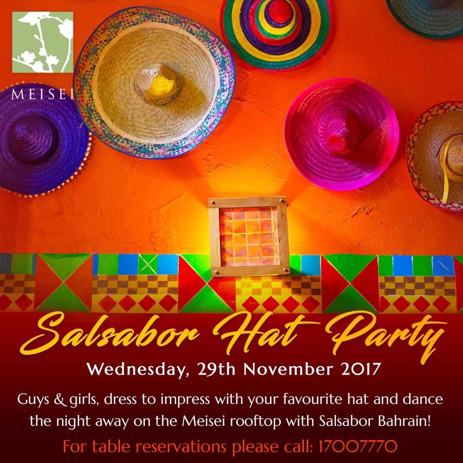 Salsabor Hat Party Wednesday 29th November